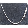 Image 1 : 4307 - SILVER 1 MM SNAKE NECKLACE