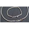 Image 1 : 4192 -  SILVER NECKLACE & BRACELET SET