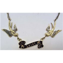 5513 -  COLLAR SWALLOW LUCKY PENDANT W/ CHAIN