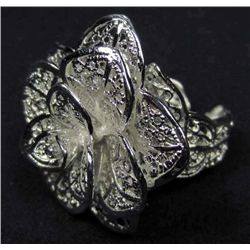 5076 - SILVER ROSE RING