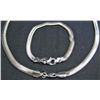 Image 1 : 4152 - SILVER NECKLACE & BRACELET SET
