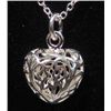 Image 1 : 4132 - SILVER HEART PENDENT W/ CHAIN
