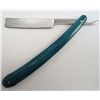 Image 1 : 13708 - ROUGH RIDER STRIGHT RAZOR KNIFE W / BLUE SMOOTH BONE HANDLE
