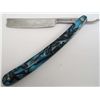 Image 1 : 13710 - ROUGH RIDER RAZOR KNIFE BLUE SWIRL " IN GOD WE TRUST"