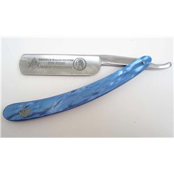 13714 - MASONIC GEORGE WASHINGTON STRIGHT RAZOR KNIFE