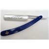 Image 1 : 13712 - MASONIC STRIGHT RAZOR KNIFE W/ BLUE COMPOSITION HANDLE
