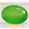 Image 1 : 13599 - 9.11 CT. GREEN BRAZILIAN PREHNITE