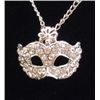 Image 1 : 13521 - RHINESTONE PARTY MASK NECKLACE