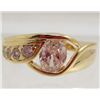 Image 1 : 13448 - GOLD PLATED TOPAZ RING - SIZE 6.75