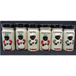 13361 - 6 PIECE BLACK AMERICANA SPICE SET