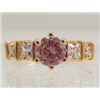 Image 1 : 13551 - GOLD PLATED TOPAZ RING - SIZE 6
