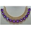 Image 1 : 13121 - GORGEOUS PURPLE BIB NECKLACE