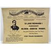 Image 1 : 13092 - WILD WEST REWARD POSTER FOR OLIVER CURTIS PERRY
