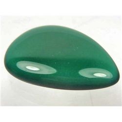 12031 - 33.77 CT GREEN BOTSWANA PEAR CABOCHON