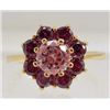 Image 1 : 13420 - GOLD PLATED AMETHYST & TOPAZ RING - SIZE 7