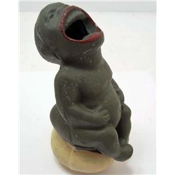 13336 -  BLACK AMERICANA CAST IRON BOY ON POT BANK