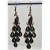 Image 1 : 13236 - PAIR OF PEACOCK EARRINGS