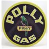 Image 1 : 13387 - POLLY GAS ROUND TIN SIGN APPROX  12" DIAMETER