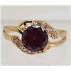 Image 1 : 13543 - GOLD PLATED AMETHYST & TOPAZ RING - SIZE 6
