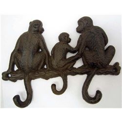 13290 -  CAST IRON MONKEYS HANGER