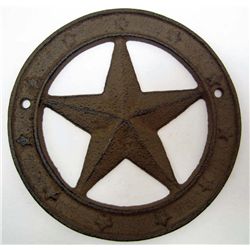 13286 - CAST IRON STAR PLAQUE