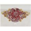Image 1 : 13404 - GOLD PLATED WHITE TOPAZ RING - SIZE 6.75