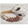 Image 1 : 13474 - ENAMEL & RHINESTONE SNAKE RING
