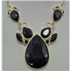Image 1 : 13124 - GORGEOUS BLACK BIB NECKLACE