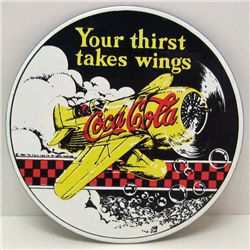 13200 - COCA-COLA PORCELAIN ON METAL ADVERTISING MAGNET