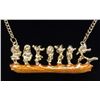 Image 1 : 13231 - GOLD PLATED SEVEN DWARFS NECKLACE