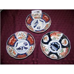 LOT OF (3) IMARI BOWLS