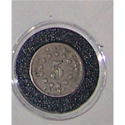 RARE CHOICE 1868 SHIELD NICKEL  XF CONDITION