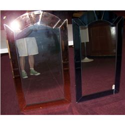 PAIR OF ART DECO STYLE WALL MIRRORS