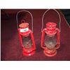 Image 2 : PAIR OF RED  VINTAGE DIETZ LANTERNS