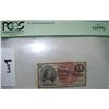 Image 2 : EXTREMELY RARE  1857-1863  'NEW' 15C FRACTIONIAL CURRENCY, GRADED  62 PPQ. GORGEOUS NOTE