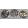 Image 2 : (3X$)U.S SILVER MORGANS & PEACE DOLLAR 1878- C.C (XF), 1883-O, 1926 UNC