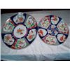 Image 2 : LOT OF (2) IMPRESSIVE VINTAGE IMARI CHARGERS