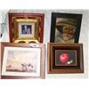 Image 2 : (4) PIECE FRAMED FINE ART LOT INCLUDING, ORIGINAL OIL PAINTINGS