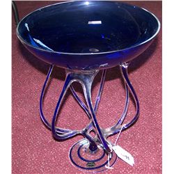 KROSNO JOSEFINA, HAND BLOWN ART GLASS FROM POLAND  15T X 12W