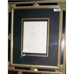 HENRI MATISSE ORIGINAL LITHOGRAPH, 1941 " THEME P VARIATION 4 EDITION OF 950, CUSTOM FRAMED W/ COA