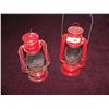 Image 1 : PAIR OF VINTAGE DIETZ RED LANTERNS
