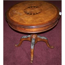 GORGEOUS INLAY VINTAGE/ ANTIQUE ROUND TABLE