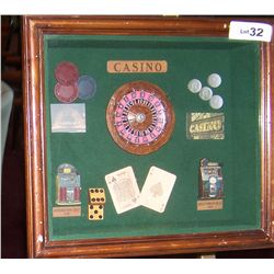 VINTAGE CASINO SHADOWBOX DISPLAY
