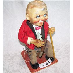 VINTAGE/ ANTIQUE  WIND UP TOY, RICH MAN W/ CIGAR
