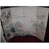 Image 2 : VINTAGE CHINESE FOUR PANEL HAND PAINTED SCREEN