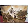 Image 1 : "SANTA BARBARA MISSION" VINTAGE OIL ON CANVAS PAINTING 30T X 40 W SIGNED LOWER LEFT