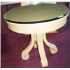 Image 2 : BLOND WOOD GLASS TOP COFFEE TABLE