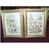 Image 2 : PAIR OF GILT FRAME BOTANICAL SILK SCREEN FINE ART PRINTS