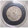 Image 1 : VERY RARE  1868 SHIELD NICKEL XF CONDITION