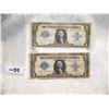 Image 1 : (2X$) U.S LARGE CURRENCY SILVER CERTIFICATES SERIES 1923, BLUE SEAL